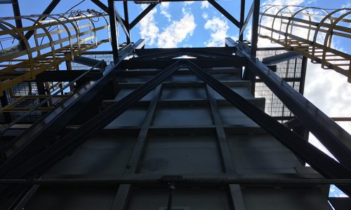 Large Metal Structure in which rigging was used on the site of one of MJ Nesters projects.